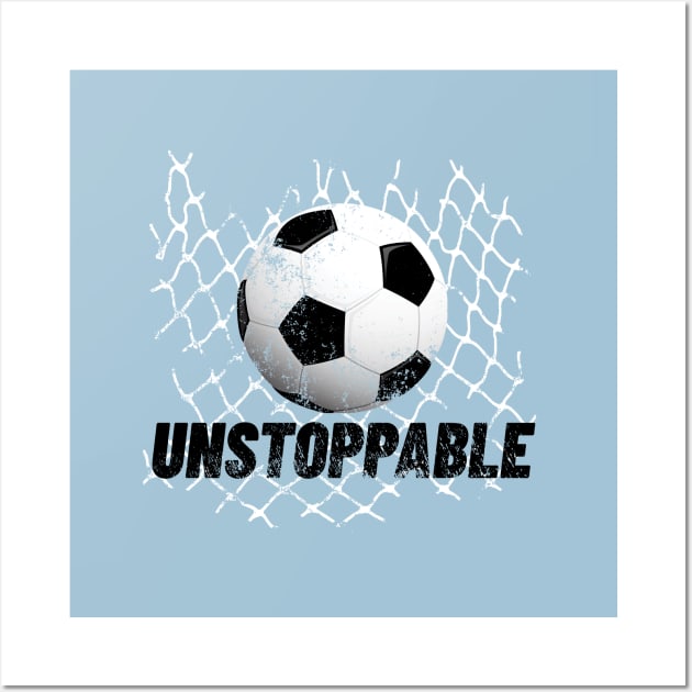 Unstoppable - soccer champion Wall Art by SW10 - Soccer Art